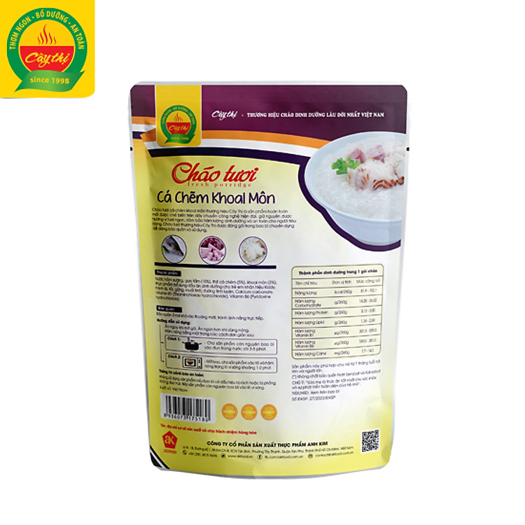 Nơi mua Cháo Tươi Cá Chẽm Khoai Môn 240G Uy tín Ưu đãi - Hình ảnh 2