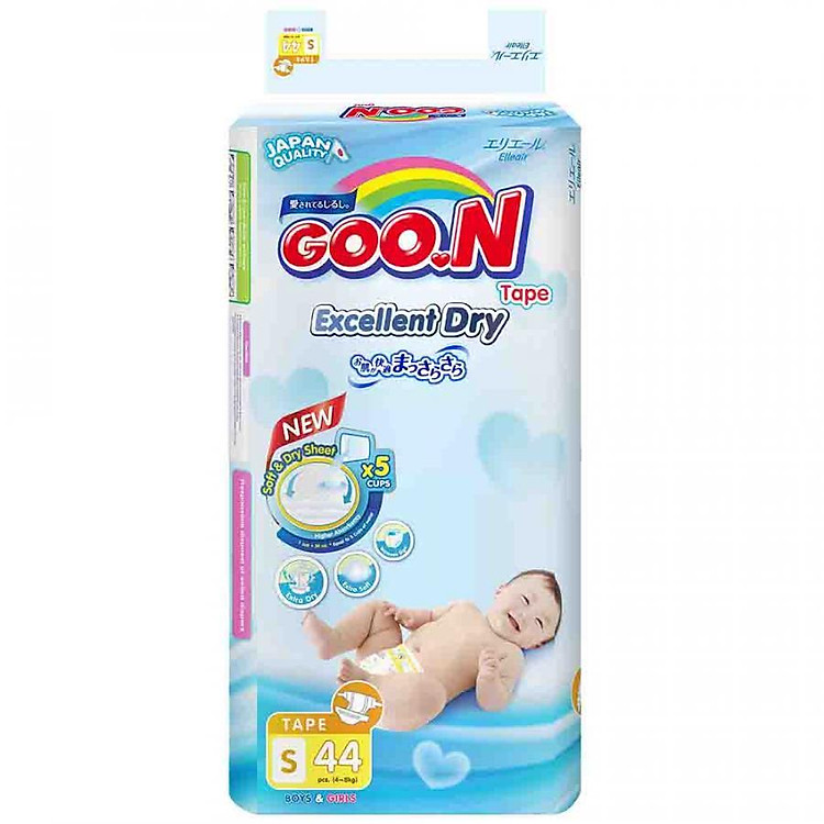 Tã Dán Goo.n Slim Gói Đại S44 (44 Miếng)