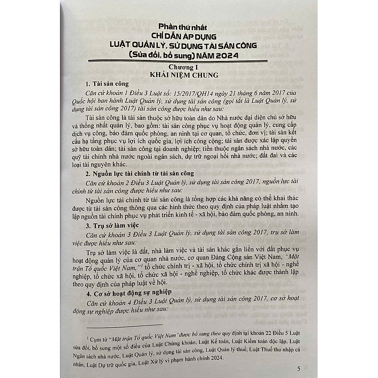 Chỉ Dẫn Áp Dụng Luật Quản Lý, Sử Dụng Tài Sản Công (sửa đổi, bổ sung) Năm 2024 - Ảnh 3