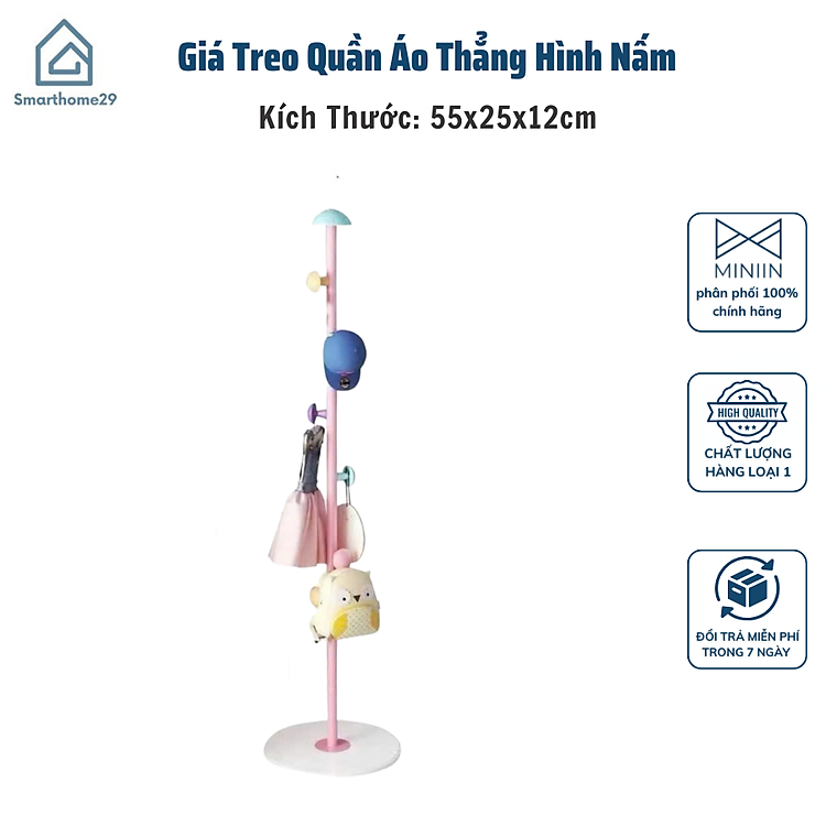 Cây Treo Đồ Giá Treo Quần Áo Hình Nấm, Decor Trang Trí Phòng Nhiều Màu Sắc Lựa Chọn - HÀNG CHÍNH HÃNG MINIIN