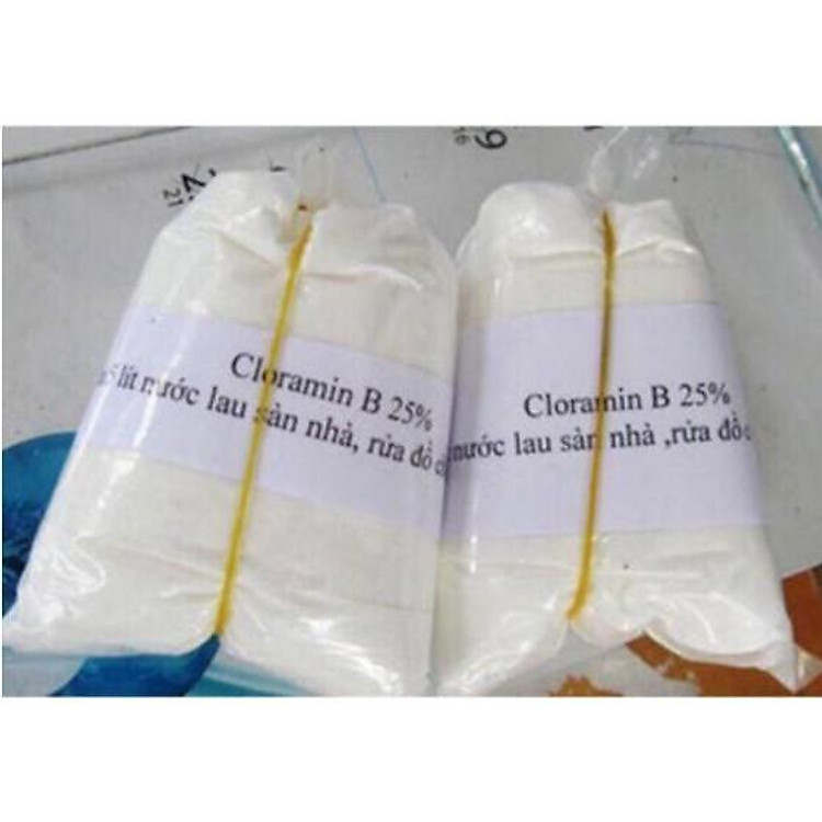 Bột khử trùng, khử khuẩn kháng khuẩn Cloramin b chloramin b tách thùng 1kg của Nhật Bản