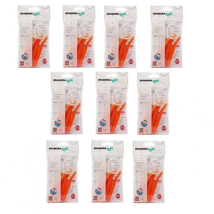 Combo 10 gói Bàn Chải Kẽ Răng AS_LDXD (6 Cái/Gói)