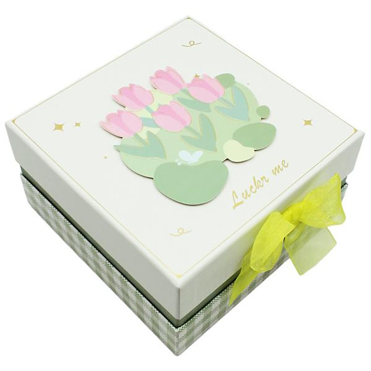 Hộp Quà Vuông Nắp Rời Size Vừa 18 x 18 cm