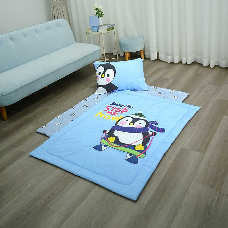 Chăn Em Bé Pingu K-Bedding Everon Chính hãng Ưu đãi - Hình ảnh 4