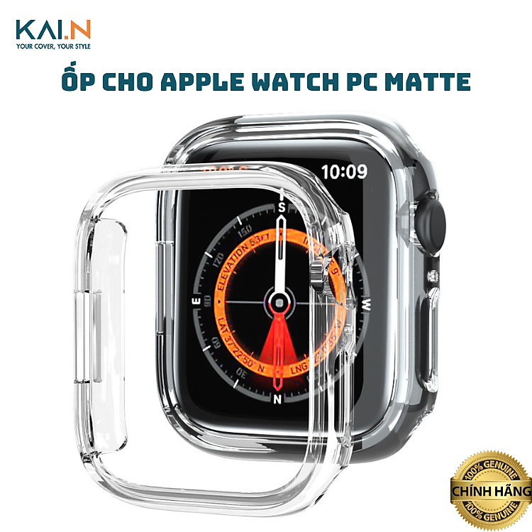 Ốp Case Kai.N Pc Matte dành cho Apple Watch Series 10/ 4/5/6/7/8/9/SE, chống sốc, chống trầy xước_ Hàng Chính Hãng