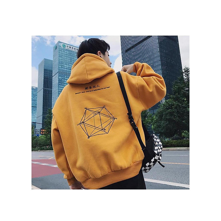 Áo khoác hoodie nam 4YOUNG phong cách Hàn Quốc Cầu Vồng