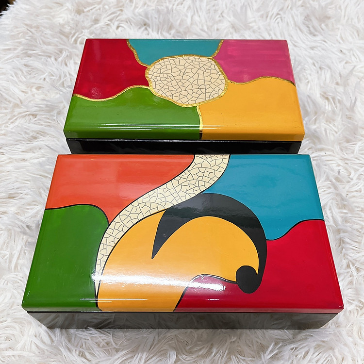 Hộp Sơn Mài Chữ Nhật Đa Năng (20x12x6 cm) - Ảnh 3