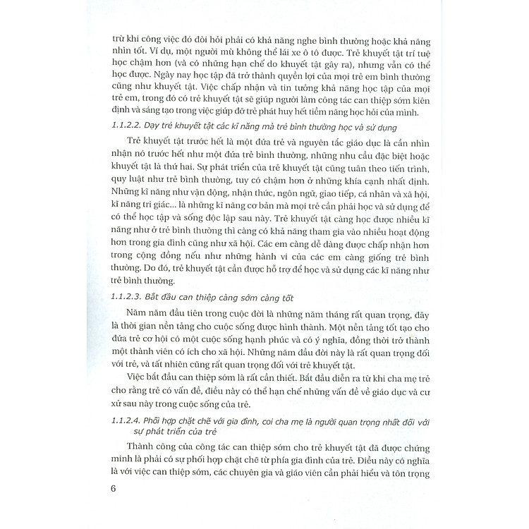 Giáo Trình Can Thiệp Sớm Cho Trẻ Khuyết Tật (Bản in năm 2022) - Ảnh 2