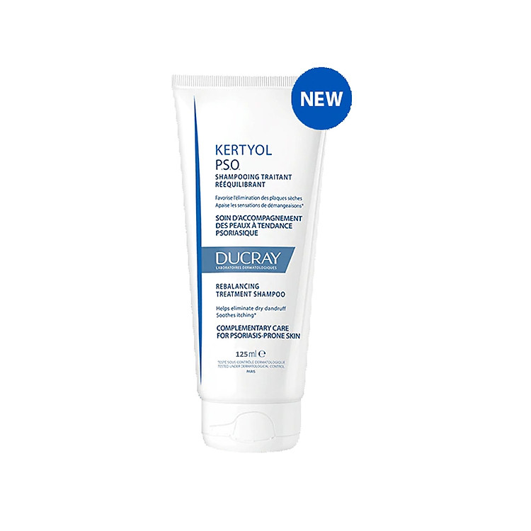 Dầu Gội Ducray Kertyol Pso Reblancing Treatment Shampoo Cho Da Đầu Bị Gàu, Vảy Nến (125ml)