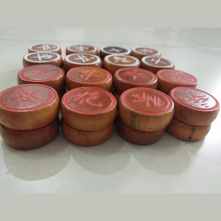 Quân cờ tướng gỗ nhãn cao cấp Chính hãng Giá tốt - Hình ảnh 4