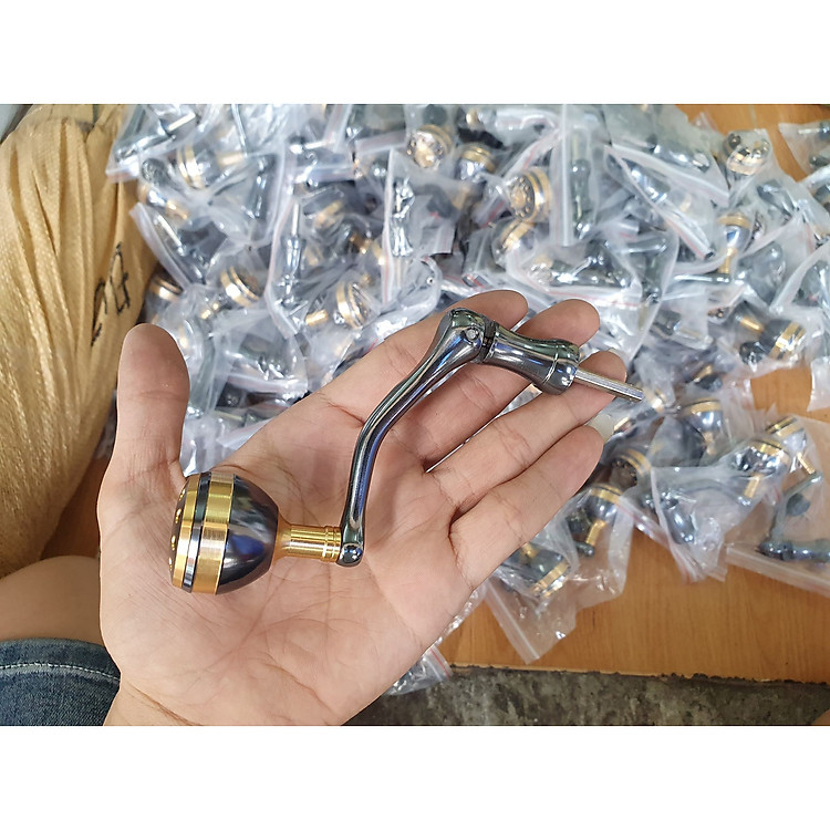 Tay quay núm tròn inox hàng full kim loại phù hợp máy câu size từ 3000 tới 7000 hàng mới nhất