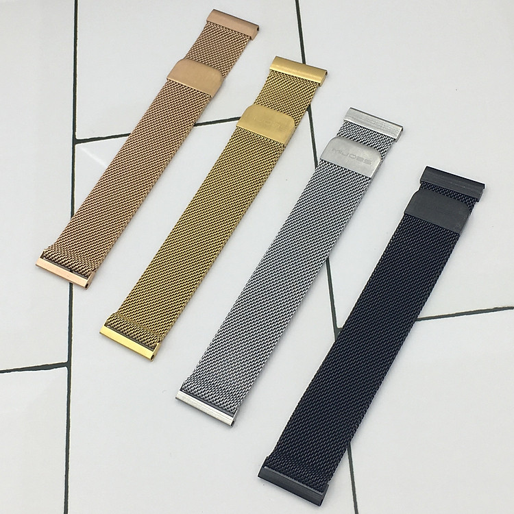 Dây đồng hồ nibosi lưới thép khoá nam châm hít