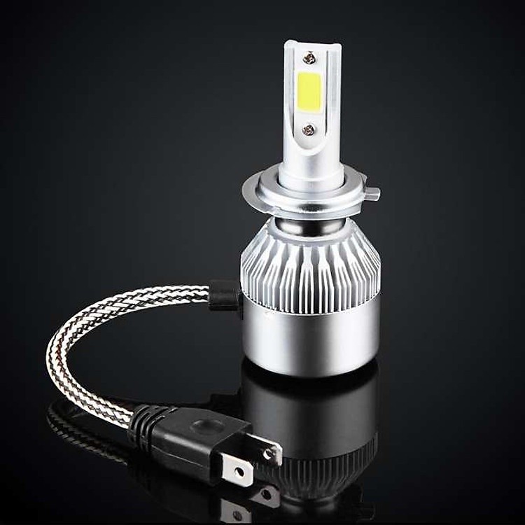 Đèn Pha LED C6- XE MÁY hộp đèn 2 bóng