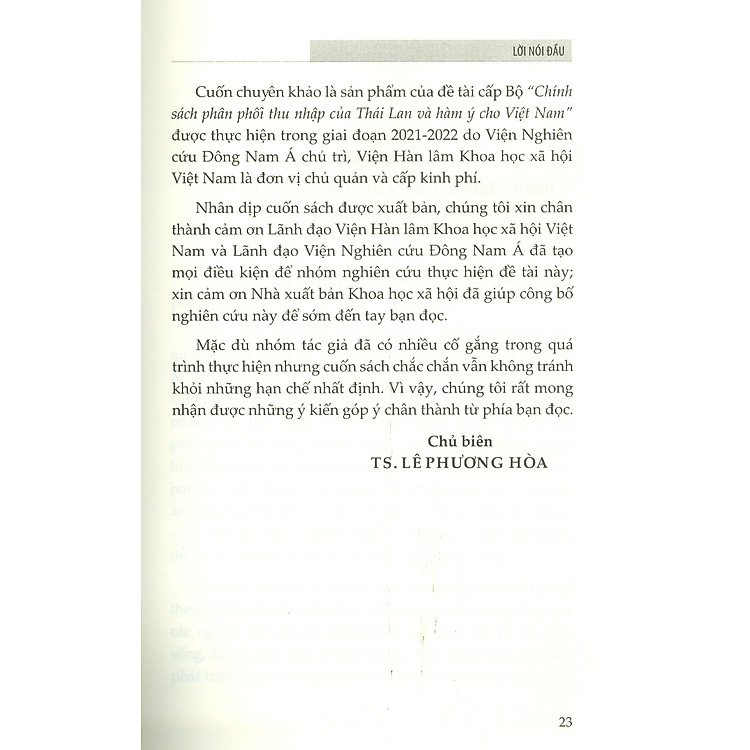 Chính Sách Phân Phối Thu Nhập Của Thái Lan Và Hàm Ý Cho Việt Nam - Ảnh 4