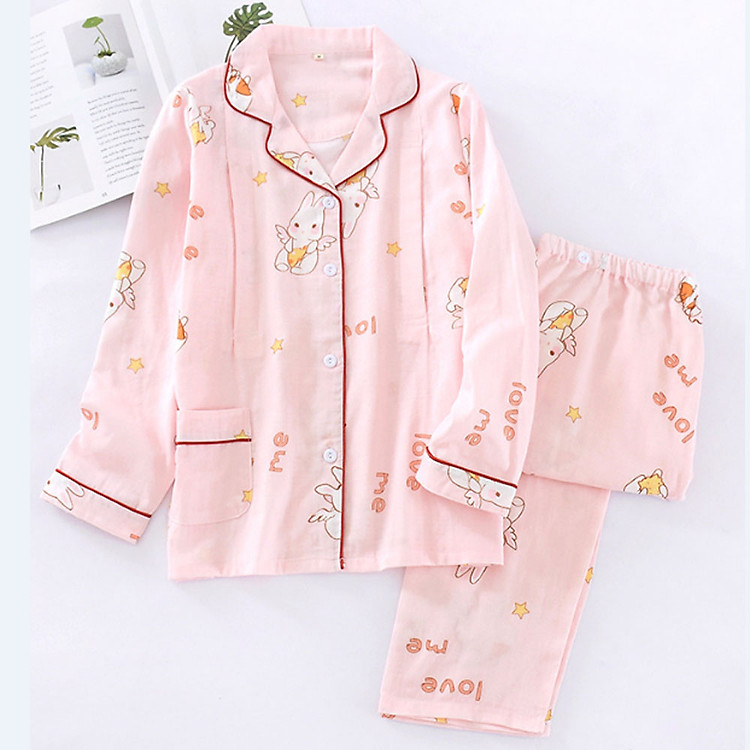 Bộ Đồ Bầu Và Sau Sinh Dài Tay Azuno AZ0408 Chất Liệu Xô Đũi Mặc Mùa Hè Cực Mát, Có Thiết Kế Khe Mở Cho Con Bú