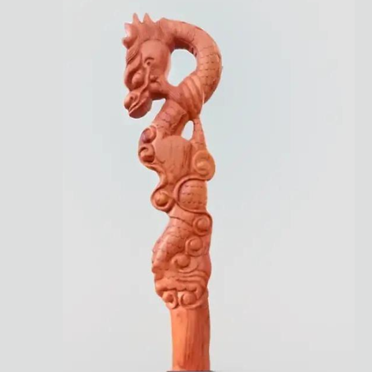 Gậy gỗ đầu rồng nguyên khối DAICAT Uy tín Giá tốt - Hình ảnh 4