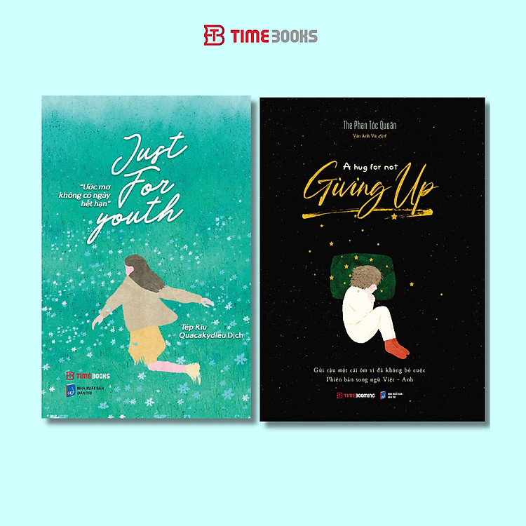 Combo 3 cuốn sách song ngữ Just For Youth + A Hug For Not Giving Up + The Journal To Grow Up