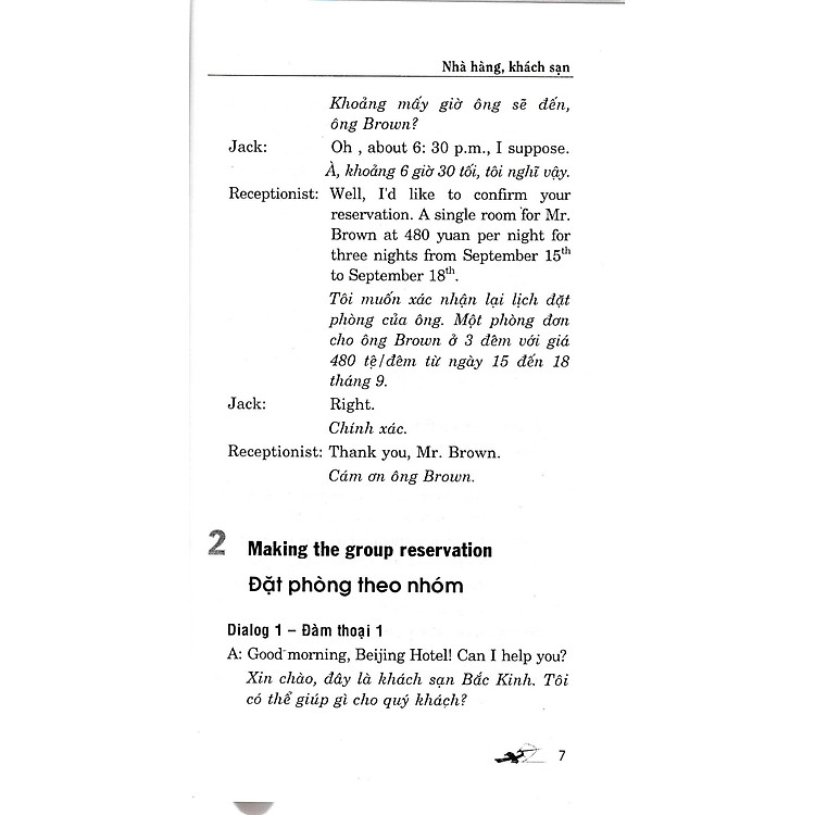 Tự Học Đàm Thoại Tiếng Anh Nhà Hàng - Khách Sạn - Ảnh 6