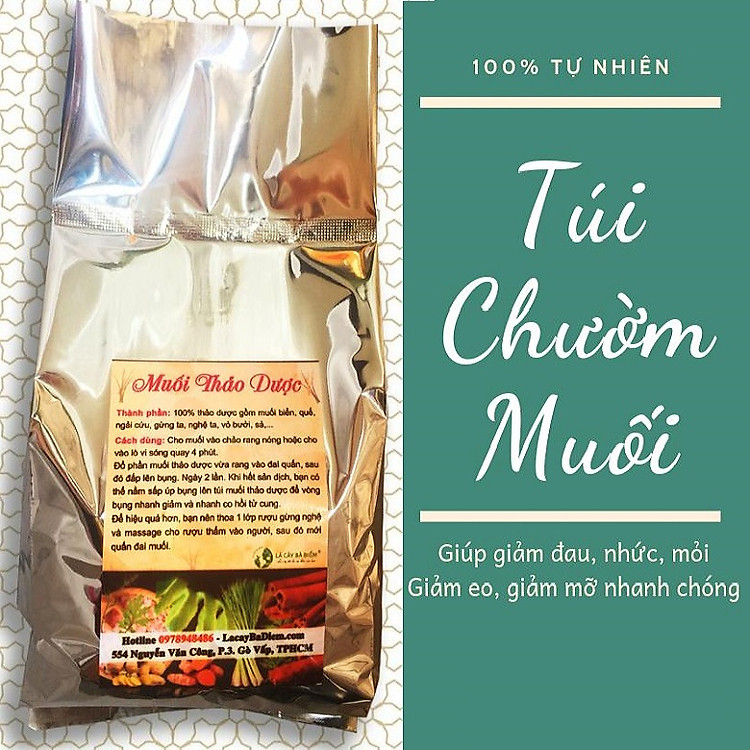 Muối thảo dược chườm bụng sau sinh