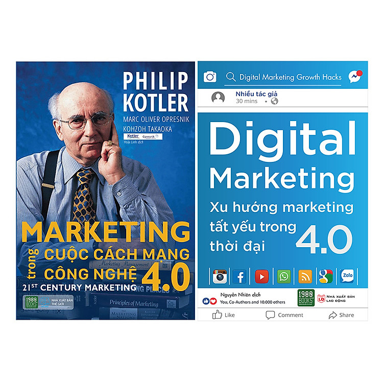 Combo Digital Marketing – Xu Hướng Marketing Tất Yếu Trong Thời Đại 4.0 + Marketing Trong Cuộc Cách Mạng Công Nghệ 4.0 ( 2 Cuốn )