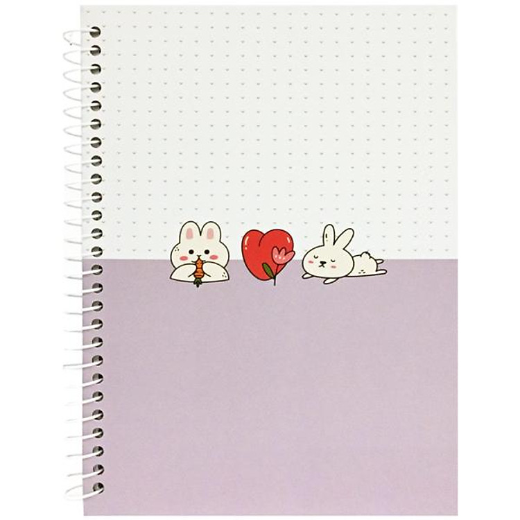 Sổ Lò Xo Teen Không Kẻ (80gsm) – Màu Tím