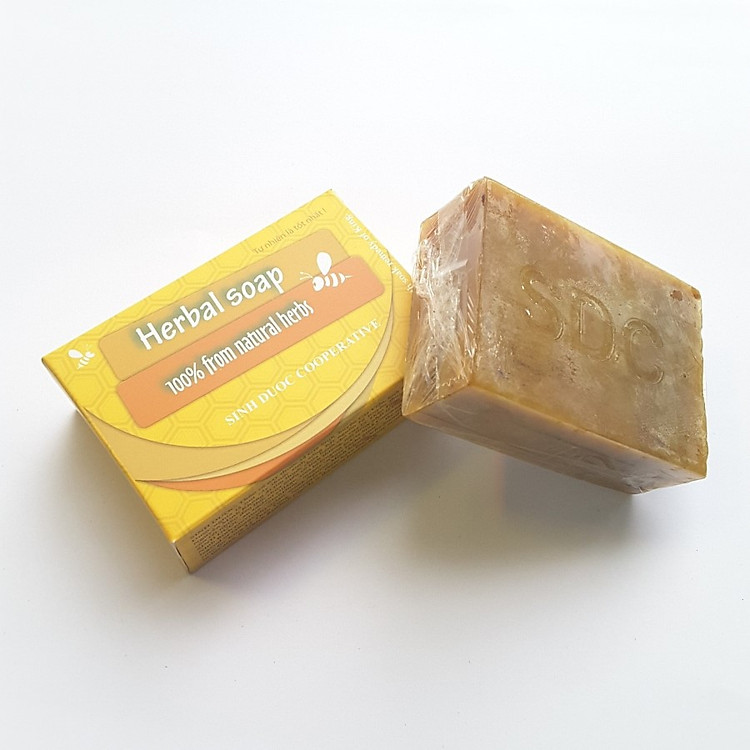 Xà bông thảo dược (100g) kết hợp Mật và Sáp Ong 100% từ thiên nhiên