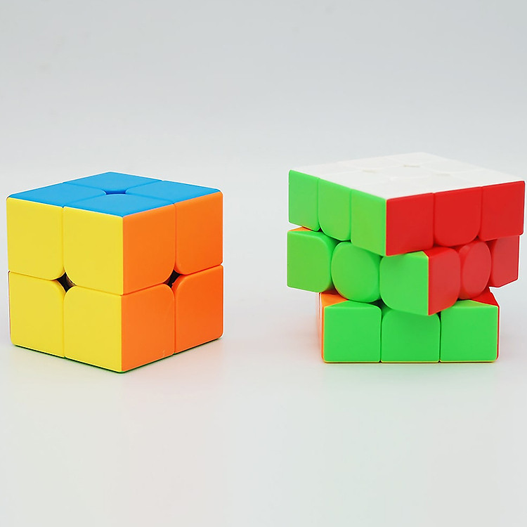 Rubik 3x3 và 2x2 Màu Ngẫu Nhiên Chính hãng Ưu đãi - Hình ảnh 2