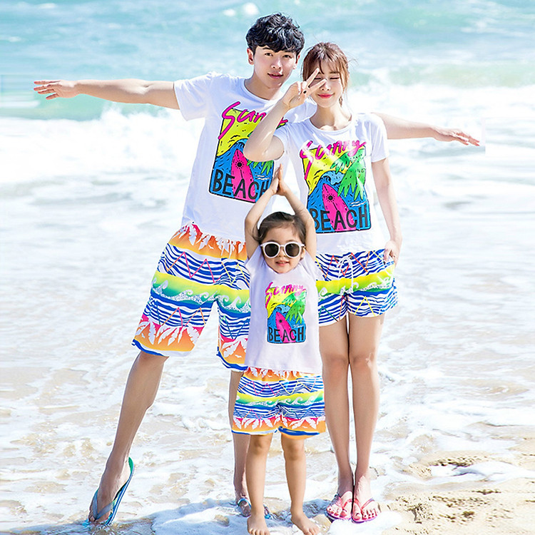 Áo Thun Gia Đình Đi Biển Mẫu Hot MS022