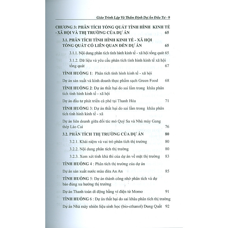 Giáo trình Lập Và Thẩm Định Dự Án Đầu Tư: Lý Thuyết - Tình Huống Thực Tế Và Bài Tập - Ảnh 3