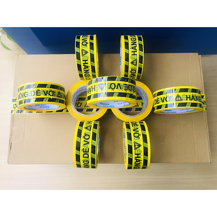 Băng Keo Hàng Dễ Vỡ 1,2 kg/cây (6 cuộn)