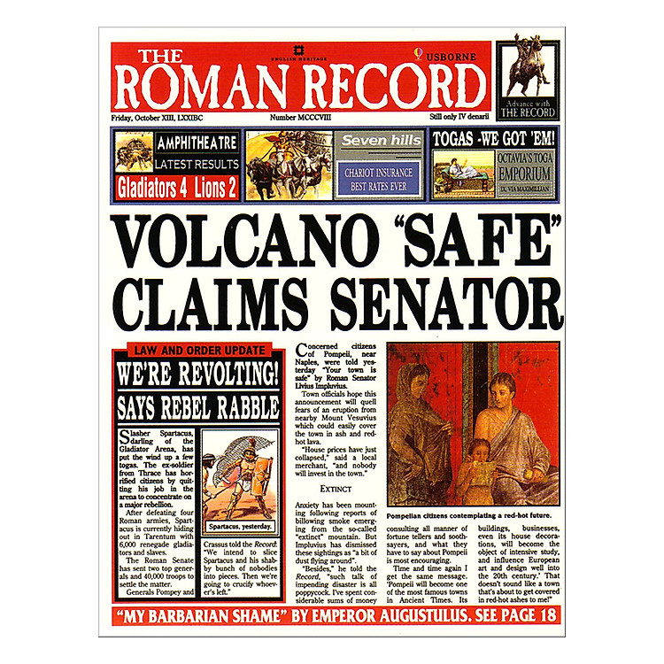 Sách Usborne The Roman Record