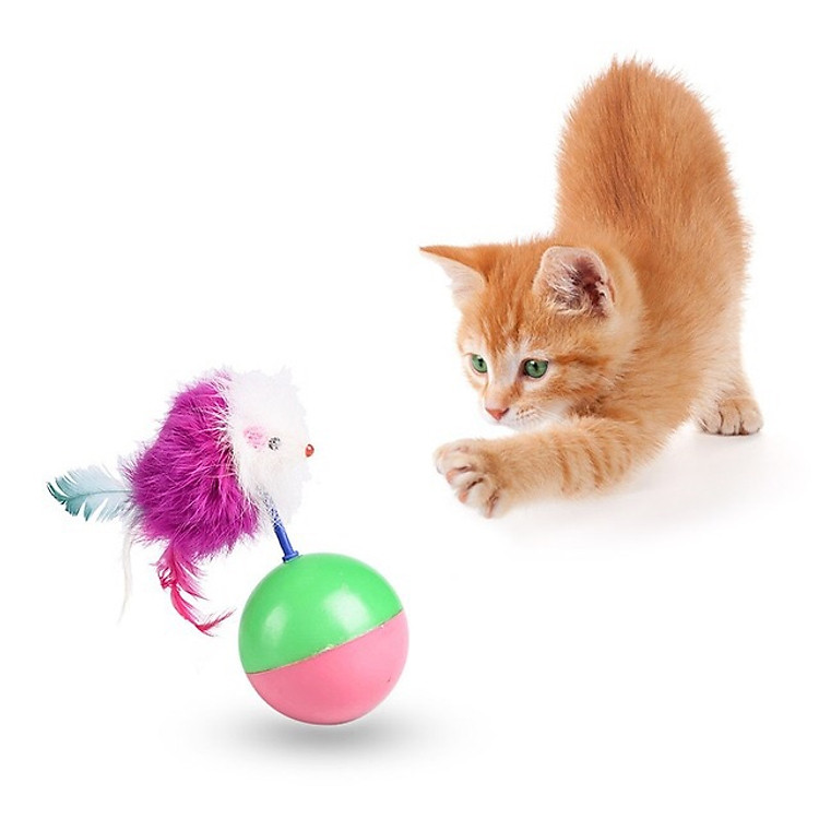 Bóng chuột lật đật cho mèo, màu ngẫu nhiên