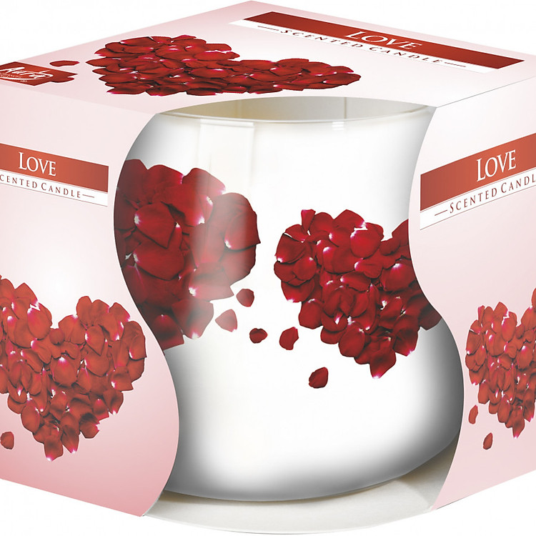 Ly nến thơm Bispol BIS4055 Love 100g (Hương tình yêu)
