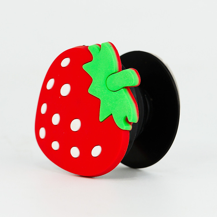 Gía đỡ điện thoại đa năng, tiện lợi - PopSockets - Hình Hoạt hình 3D - Dâu Tây ngọt ngào - Hàng Chính Hãng