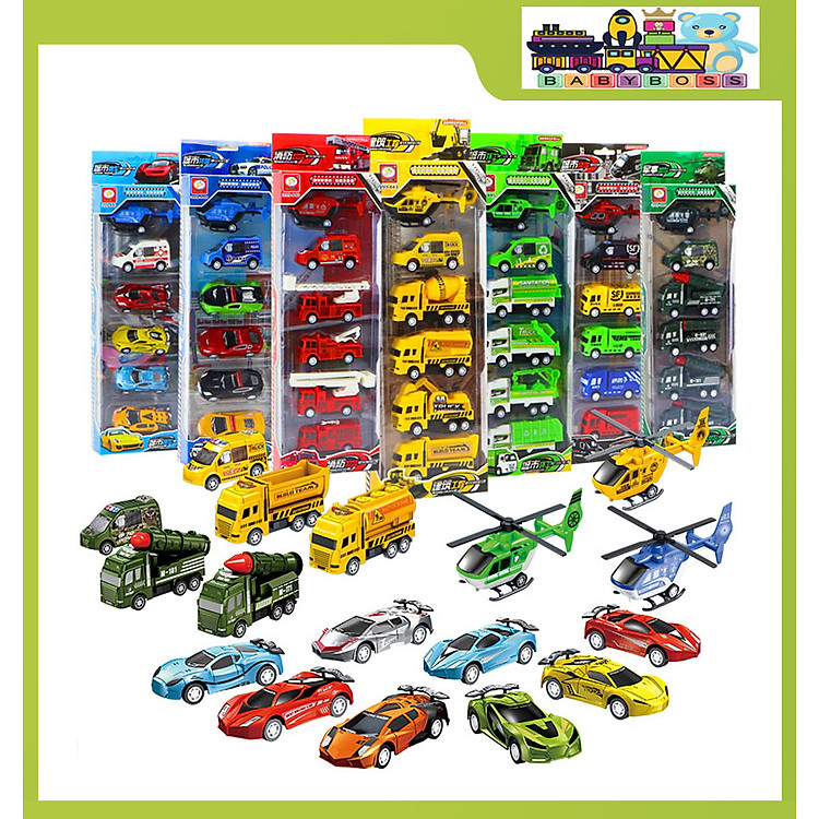 Mua Bộ 6 Xe Đồ Chơi Mô Hình Chính hãng Giá tốt