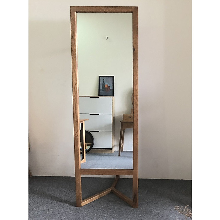 Gương Soi Gỗ Sồi Khung Đứng Cao Cấp