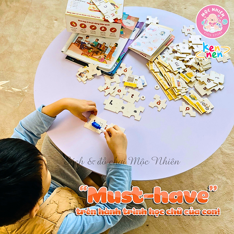 Mua Kennen Match it - Puzzle học chữ Tiếng Việt Chính hãng Tiết kiệm - Hình ảnh 3