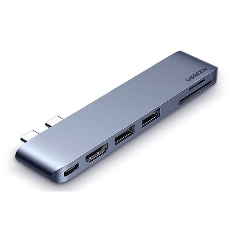 Hub type c thunderbolt 3 dành cho macbook pro 8k HDMI - PD - Sd- TF - 2 x Usb A 3.0 màu xám Ugreen 380MB80856CM hàng chính hãng