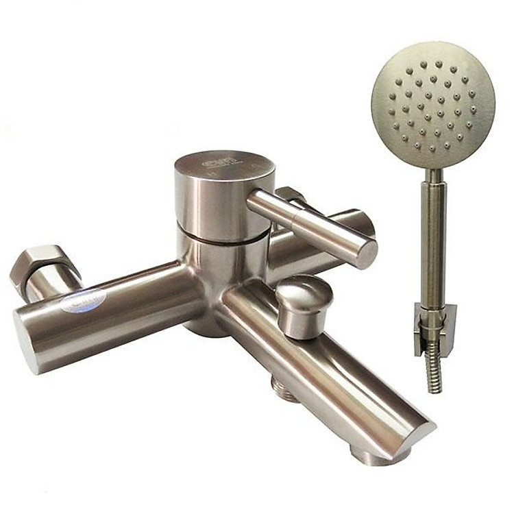 Bộ vòi sen nóng lạnh Inox SUS 304 Eurolife EL-1201 (Trắng vàng)