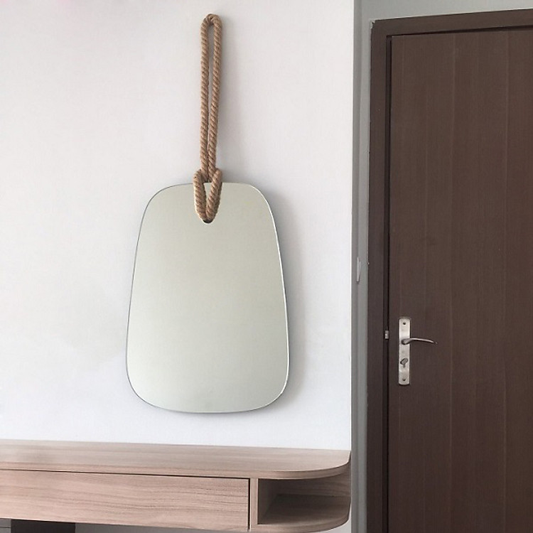 Gương treo tường bàn trang điểm dây thừng