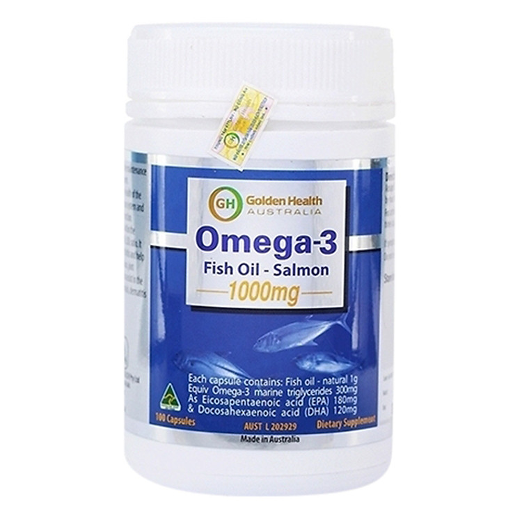 Dầu Cá Hồi Omega3 Golden Health GH 1000Mg (100 Viên)