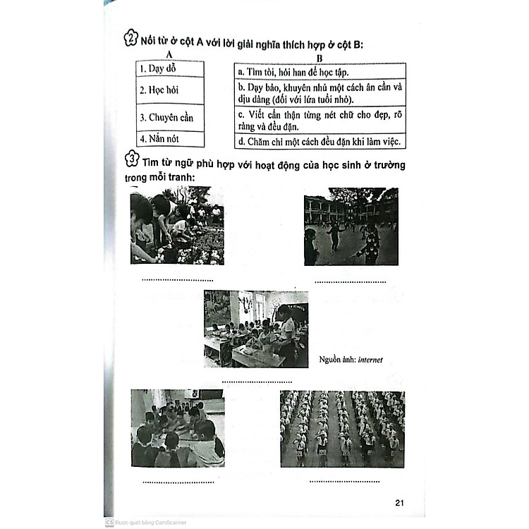 Vở Bài Tập Nâng Cao Từ Và Câu Lớp 3 - Ảnh 5
