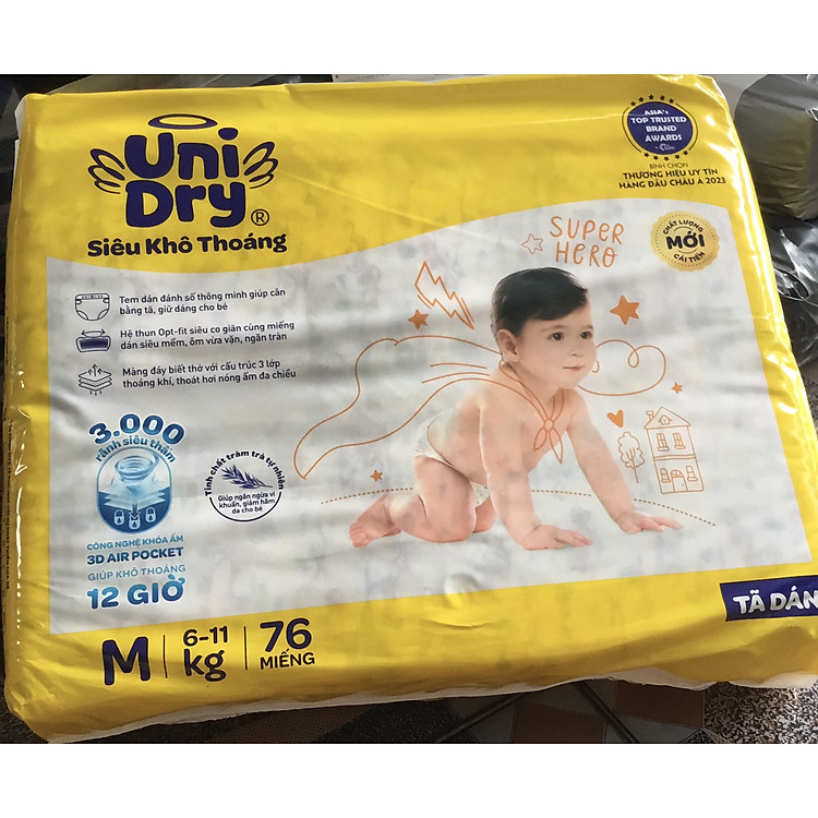 Mua Tã dán Unidry M76 cho bé 6-11kg Chính hãng Giá tốt - Hình ảnh 3
