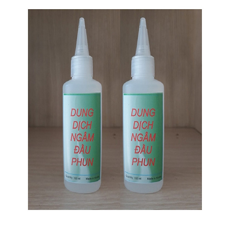 Bộ 2 chai nước dung dịch ngâm rửa đầu phun cực mạnh, nhanh hết nghẽn đầu phun. Có hướng dẫn cách ngâm hóa chất này cho máy in phun