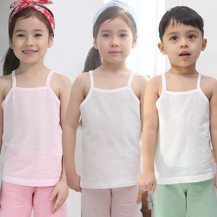 Đồ bộ 2 dây cotton cho bé trai, bé gái mùa hè . Đồ ngủ, bộ ngủ dễ thương DAY1621