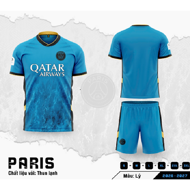 Bộ Quần Áo Bóng Đá Người Lớn - PSG ( Vải Thun )
