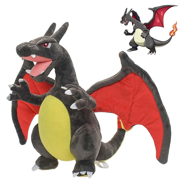 Mua tại Lazada: Gấu bông Charizard đen 25cm cao cấp Chính hãng Tiết kiệm