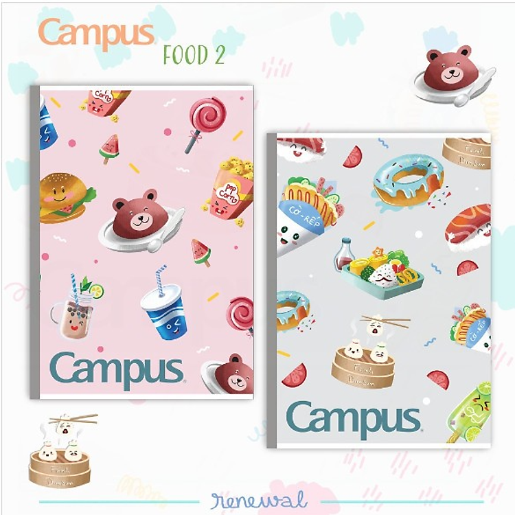 Vở hình đồ ăn dễ thương (80 trang)