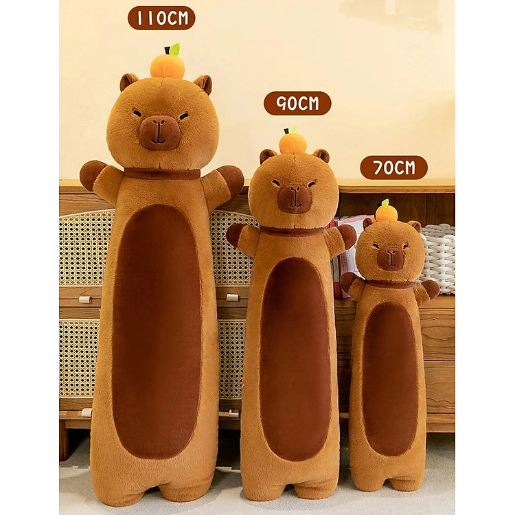 Thú nhồi bông capybara đáng yêu 70cm Chính hãng Tiết kiệm - Hình ảnh 3