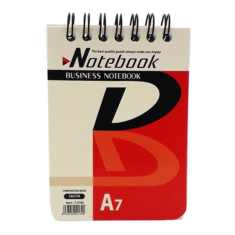 Sổ Lò Xo Business A7 (160 trang) – Màu Đỏ